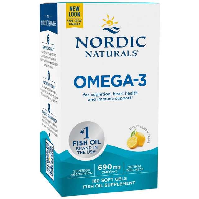 Omega-3 690 mg - 180 Гел капсули  Nordic Naturals - Nutra Best Bulgaria
