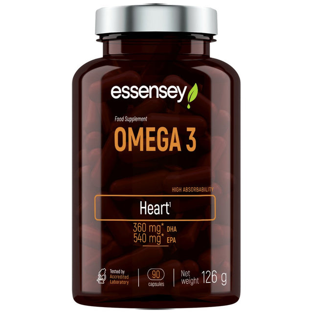 Omega 3 - 90 Гел капсули  ESSENSEY - Nutra Best Bulgaria
