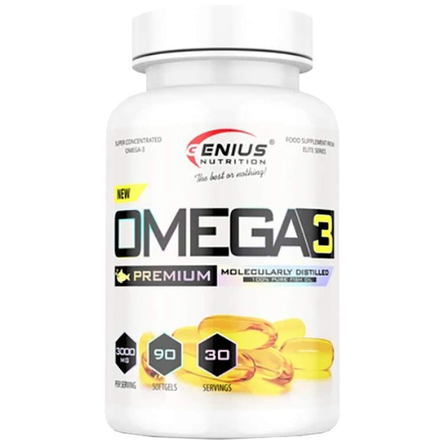 Omega 3 - 90 Гел капсули  Genius Nutrition - Nutra Best Bulgaria