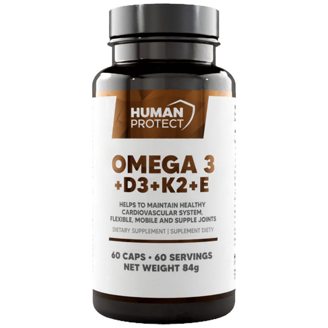 Omega 3 + D3 + K2 + E 60 капсули  Human Protect - Nutra Best Bulgaria