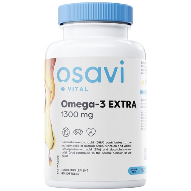 Omega-3 Extra 1300 mg - 180 Гел капсули  Osavi - Nutra Best Bulgaria