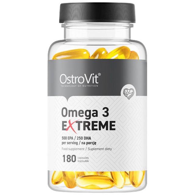 Omega 3 Extreme | 75% EPA + DHA - 180 Гел капсули  OstroVit - Nutra Best Bulgaria