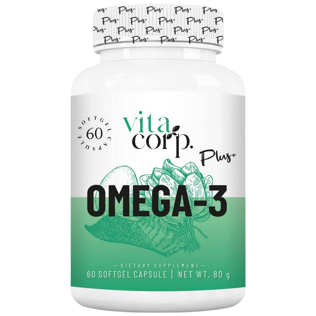 Omega-3 Fish Oil 1000 mg - 60 Гел капсули  VitaCorp - Nutra Best Bulgaria