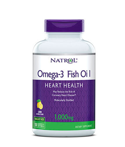 Omega-3 Fish Oil 1000mg. / 150 Softgels  Natrol - Nutra Best Bulgaria