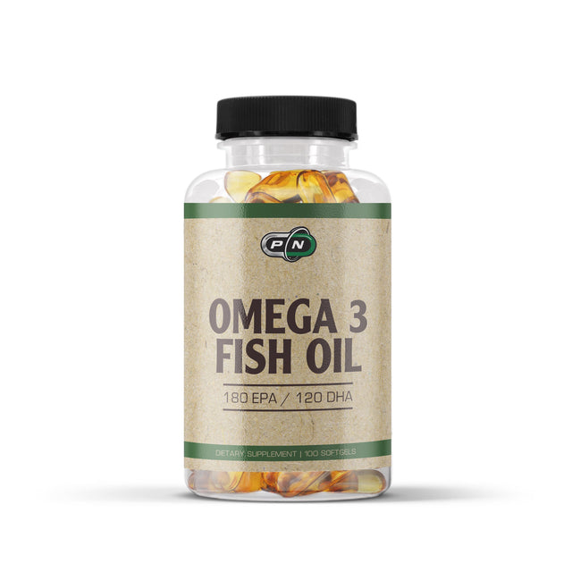 Omega 3 Fish Oil 180 EPA/120 DHA - 100 Дражета  Pure Nutrition - Nutra Best Bulgaria