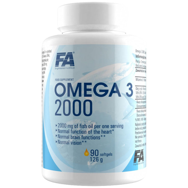 Omega 3 Fish Oil 2000 - 90 Гел капсули  FA Nutrition - Nutra Best Bulgaria