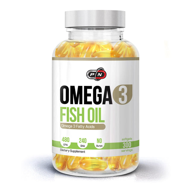 Omega 3 Fish Oil - 300 Дражета  Pure Nutrition - Nutra Best Bulgaria
