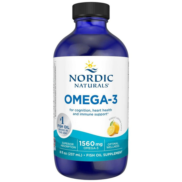 Omega-3 Liquid 1560 mg - 237 мл  Nordic Naturals - Nutra Best Bulgaria