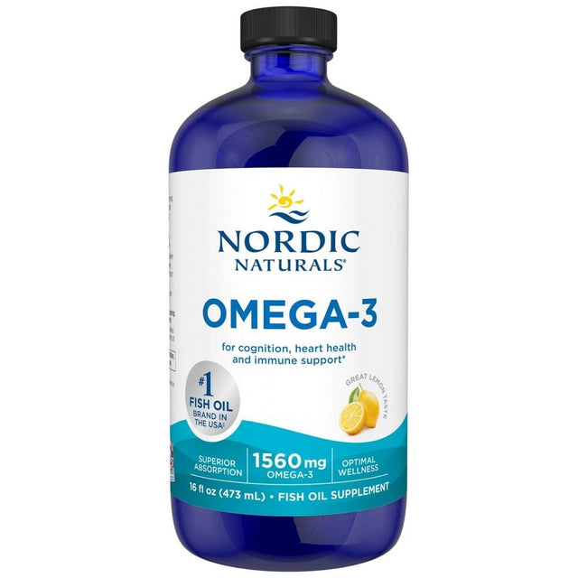 Omega-3 Liquid 1560 mg - 473 мл  Nordic Naturals - Nutra Best Bulgaria