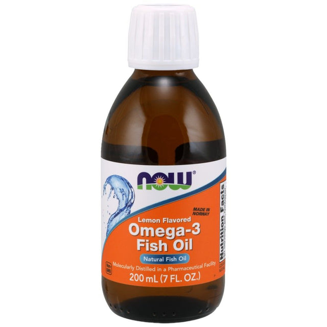 Omega 3 Liquid - 200 мл  NOW Foods - Nutra Best Bulgaria
