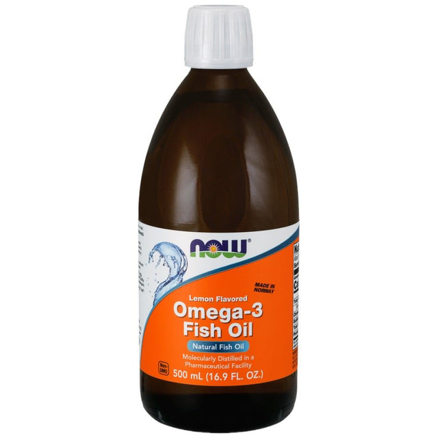 Omega 3 Liquid - 500 мл  NOW Foods - Nutra Best Bulgaria