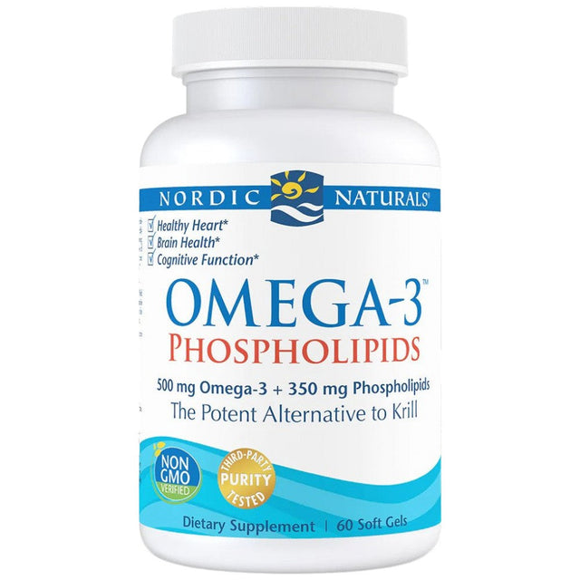 Omega-3 Phospholipids - 60 Гел капсули  Nordic Naturals - Nutra Best Bulgaria