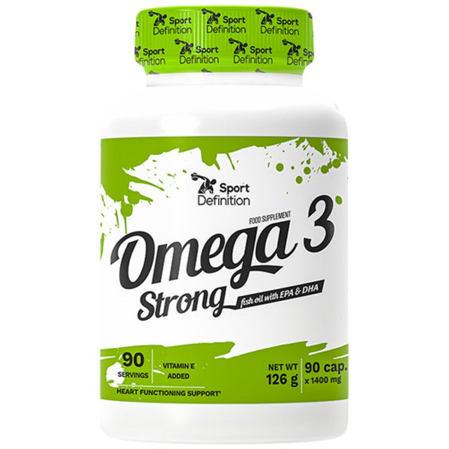 Omega 3 Strong - 90 Гел капсули  Sport Definition - Nutra Best Bulgaria