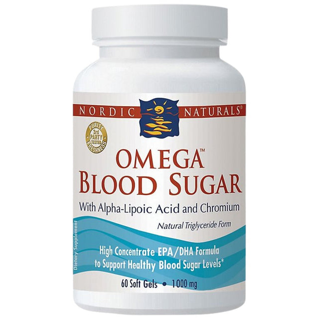 Omega Blood Sugar 896 mg - 60 Гел капсули  Nordic Naturals - Nutra Best Bulgaria