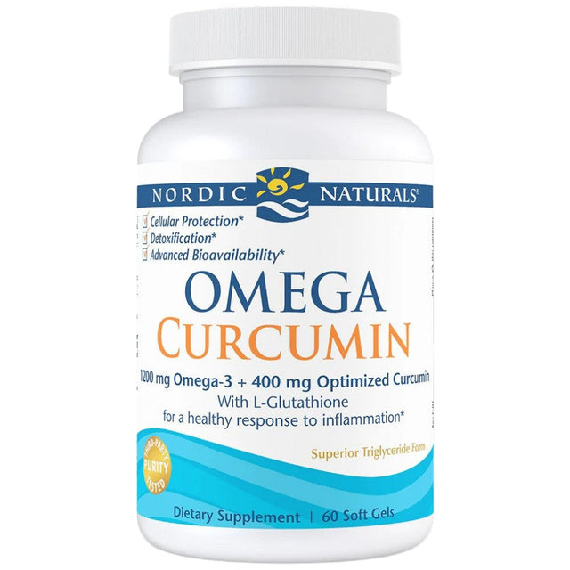Omega Curcumin 1200mg - 60 Гел капсули  Nordic Naturals - Nutra Best Bulgaria