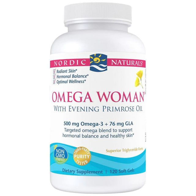 Omega Woman - 120 Гел капсули  Nordic Naturals - Nutra Best Bulgaria
