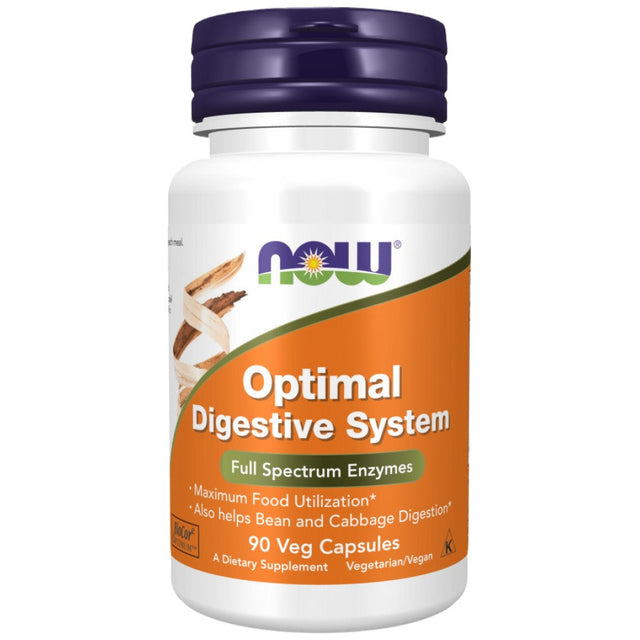 Optimal Digestive System - 90 капсули  NOW Foods - Nutra Best Bulgaria