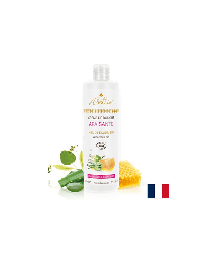 Успокояващ душ за тяло крем с мед и алое вера Organic, 400 ml  Famille Mary - Nutra Best Bulgaria