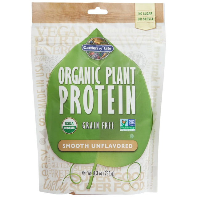 Organic Plant Protein | Smooth - 236 грама  Garden Of Life - Nutra Best Bulgaria
