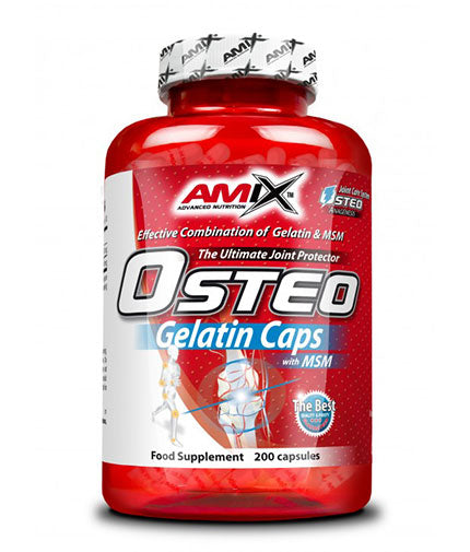 Osteo Gelatin with MSM / 200 Caps  AMIX - Nutra Best Bulgaria
