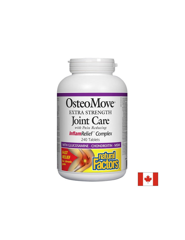 OsteoMove Extra Strength Joint Care 1431 mg - 240 Таблетки  Natural Factors - Nutra Best Bulgaria