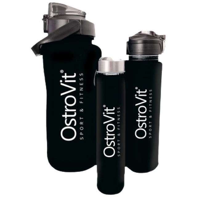 OstroVit Water Bottles | 3 in 1 - Black 2000 + 900 + 500 мл  OstroVit - Nutra Best Bulgaria