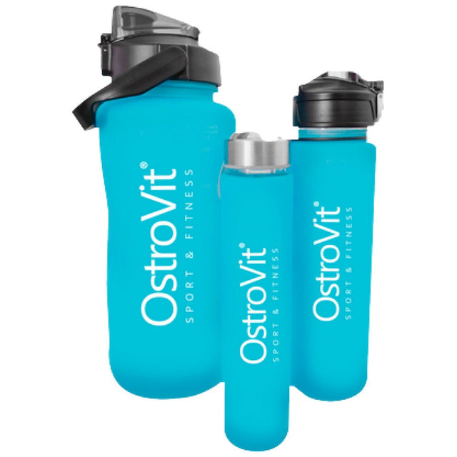 OstroVit Water Bottles | 3 in 1 - Blue 2000 + 900 + 500 мл  OstroVit - Nutra Best Bulgaria