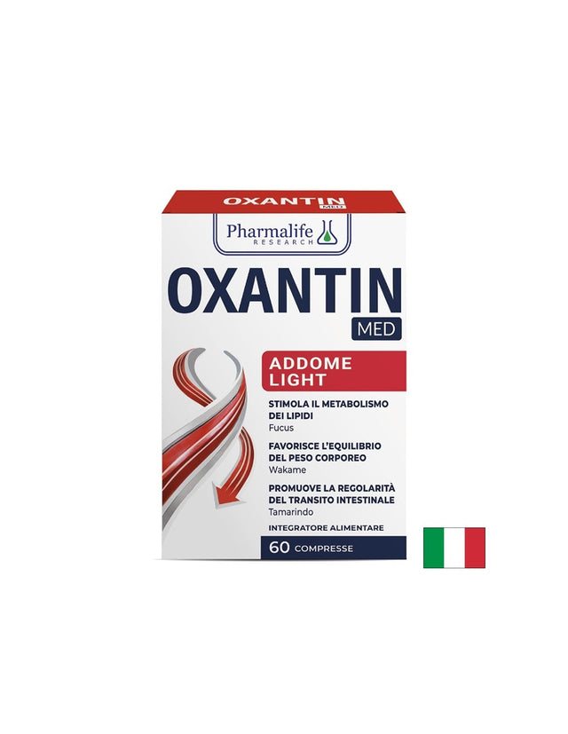 Алое вера + Тамаринд + Фукус – Метаболизъм и плосък корем, Oxantin Med Addome Light, 60 таблетки  Pharmalife Research - Nutra Best Bulgaria