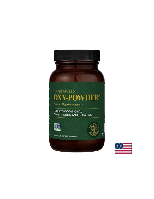 Oxy-Powder® – За прочистване на червата и стомашно-чревен комфорт, 60 капсули  Global Healing - Nutra Best Bulgaria