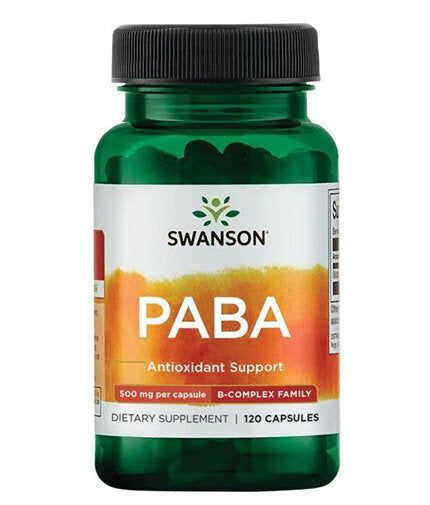 PABA 500 mg - 120 капсули  Swanson - Nutra Best Bulgaria