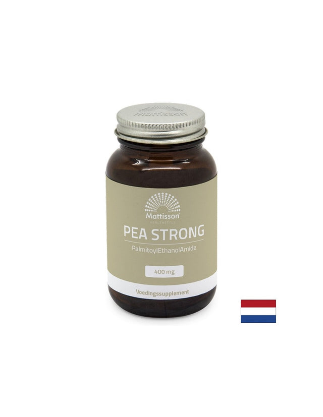 Срещу болка и възпаление - ПЕА (палмитоилетаноламид) - PEA Strong, 400 mg х 90 капсули  Mattisson Healthstyle  Mattisson Healthstyle - Nutra Best Bulgaria