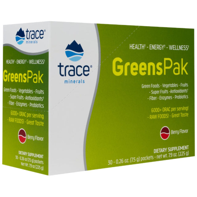 Greens Pak - 30 Пакета  Trace Minerals - Nutra Best Bulgaria