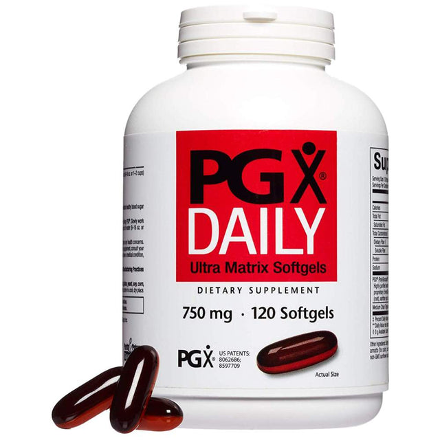 PGX Daily / Ultra Matrix Softgels 750 mg - 120 Гел капсули  Natural Factors - Nutra Best Bulgaria
