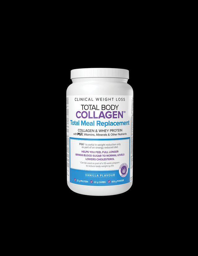 Колаген, суроватъчен протеин с PGX витамини, минерали и нутриенти -  Total Body Collagen™ , 855 g прах, с вкус на ванилия Natural Factors  Natural Factors - Nutra Best Bulgaria