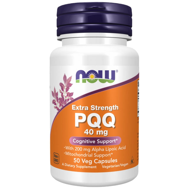PQQ 40 mg Extra Strength | with Alpha Lipoic Acid 200 mg - 50 капсули  NOW Foods - Nutra Best Bulgaria