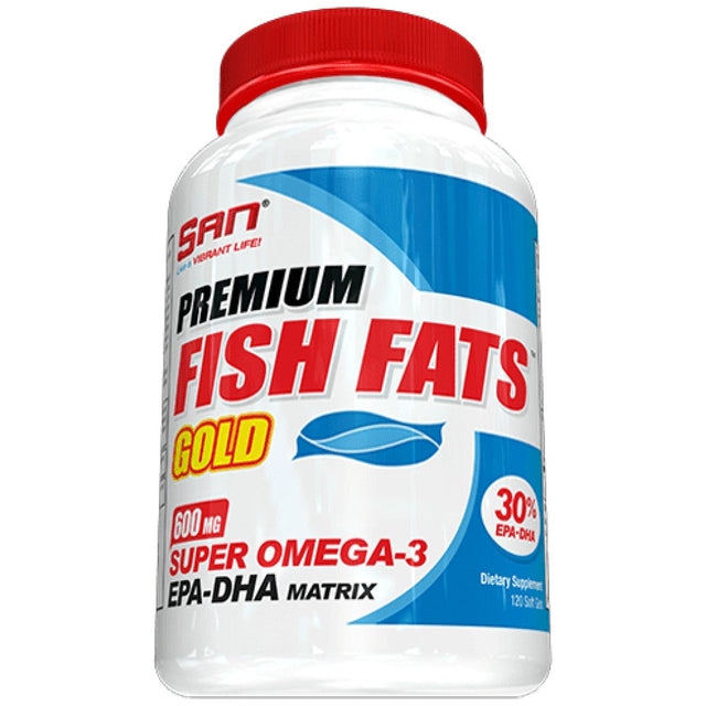 PREMIUM FISH FATS GOLD 120 SOFTGELS  SAN - Nutra Best Bulgaria