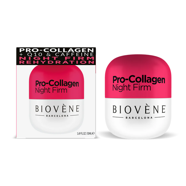 PRO-COLLAGEN Нощен крем с колаген за възстановяване и изглаждане - 50 мл  Biovène Barcelona - Nutra Best Bulgaria