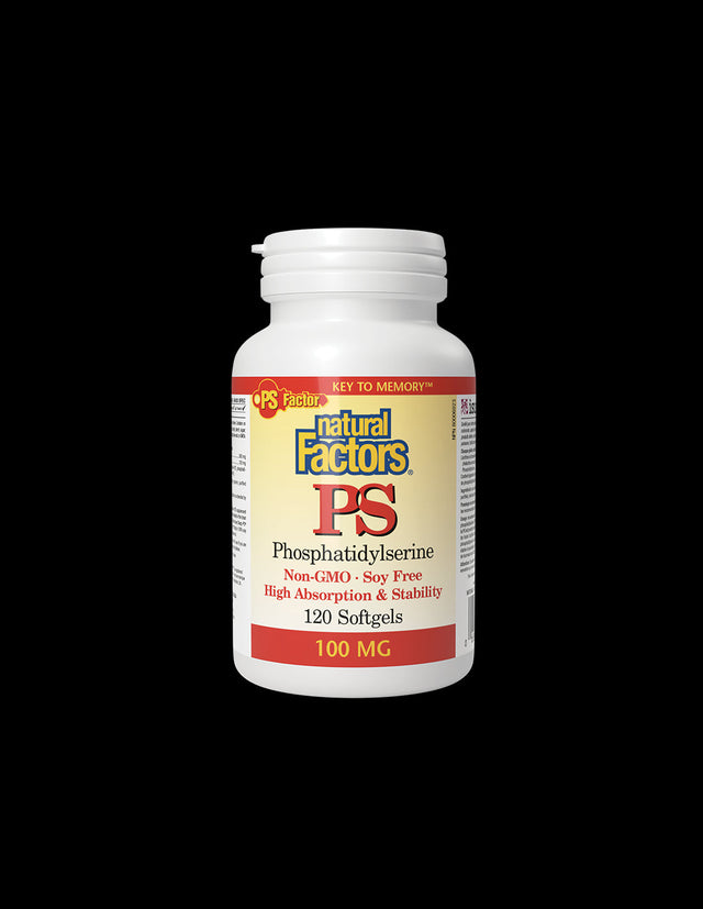 PS Phosphatidylserine 100 mg - 120 Гел капсули  Natural Factors - Nutra Best Bulgaria