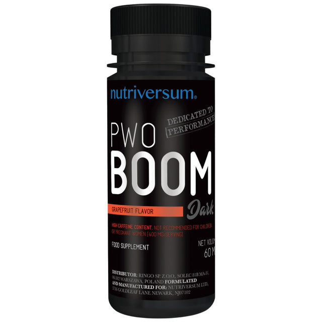 PWO Boom | Pre-Workout Shot - 60 мл  Nutriversum - Nutra Best Bulgaria