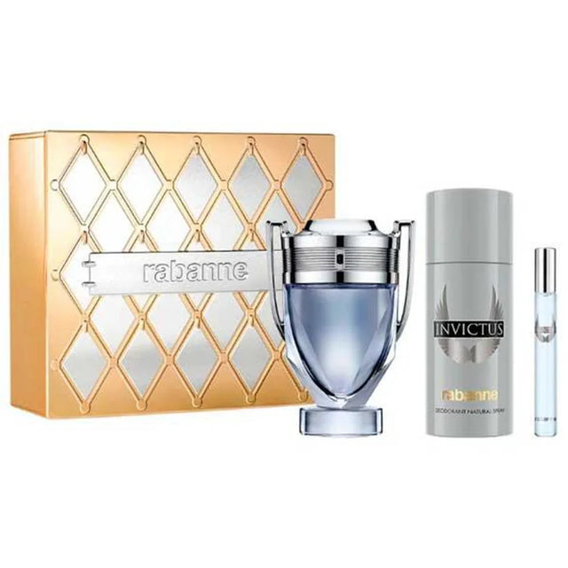 Paco Rabanne Estuche Invictus Eau De Toilette 100ml Desodorante 150ml Eau De Toilette 10ml  PACO RABANNE - Nutra Best Bulgaria