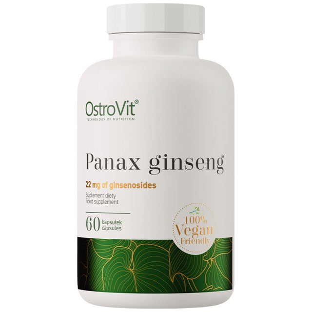 Panax Ginseng 110 mg | Root Extract 60 капсули  OstroVit - Nutra Best Bulgaria