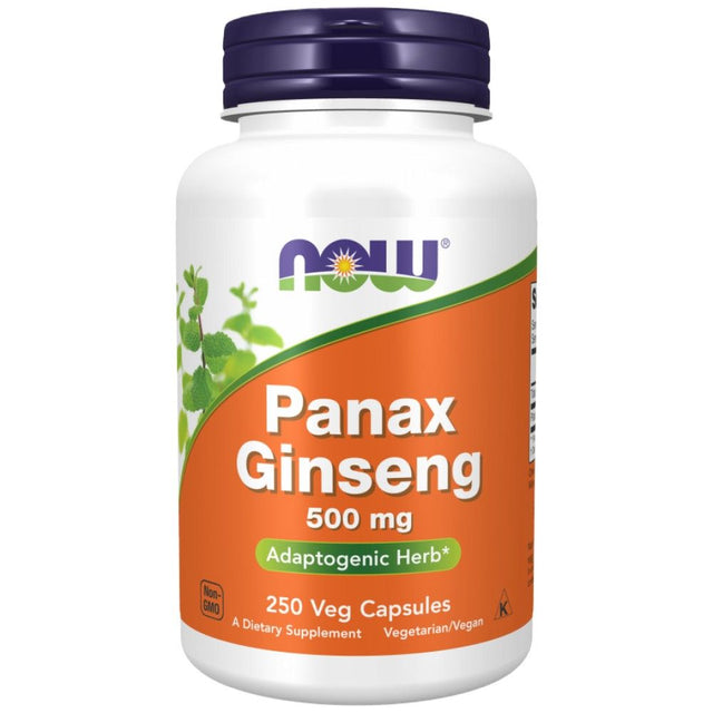 Panax Ginseng 500 mg - 250 капсули  NOW Foods - Nutra Best Bulgaria