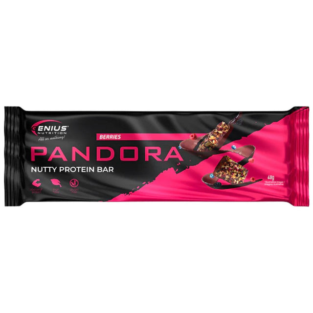 Pandora Nutty Protein Bar - 40 грама  Genius Nutrition - Nutra Best Bulgaria