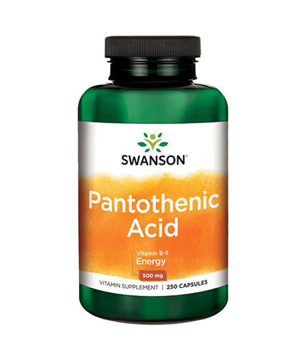 Pantothenic Acid 500 mg - 250 капсули  Swanson - Nutra Best Bulgaria