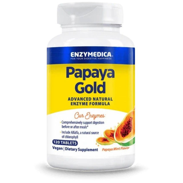 Papaya Gold - 120 Таблетки  Enzymedica - Nutra Best Bulgaria