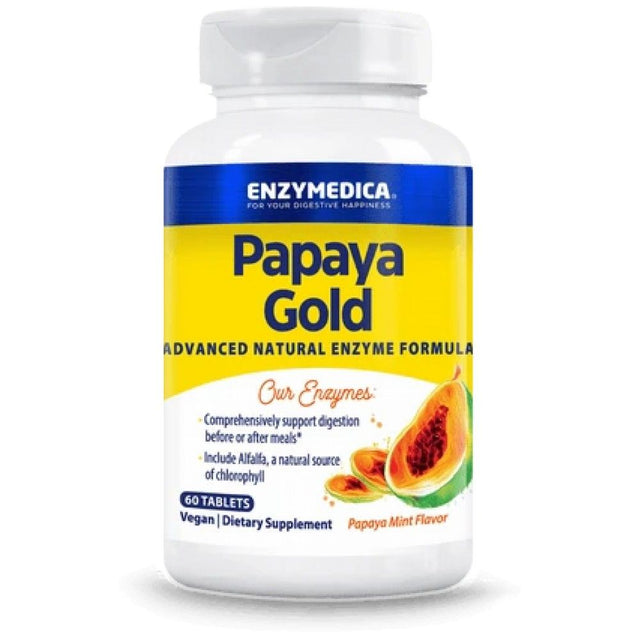 Papaya Gold - 60 Таблетки  Enzymedica - Nutra Best Bulgaria