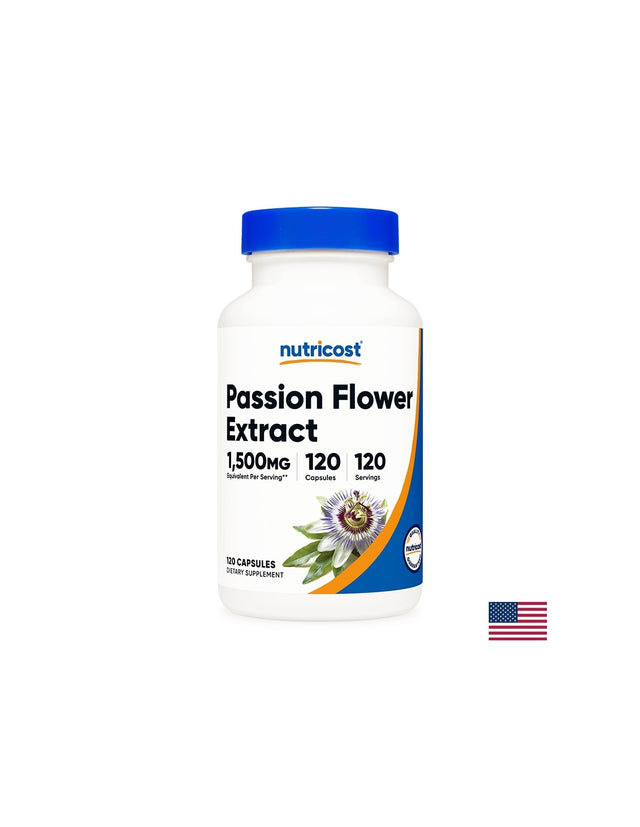 Стрес и напрежение - Пасифлора (Passion Flower Extract ), 375 mg х120 капсули Nutricost  Nutricost - Nutra Best Bulgaria