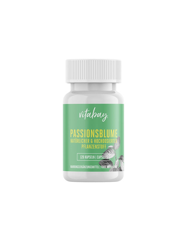 Passionsblume Extrakt - Пасифлора 3750 mg, 120 капсули Vitabay  Vitabay - Nutra Best Bulgaria