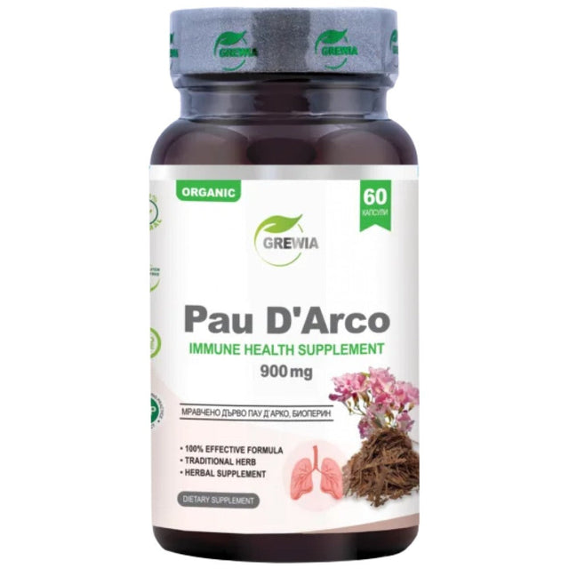 Pau D’Arco 900 mg - 60 капсули  Grewia - Nutra Best Bulgaria