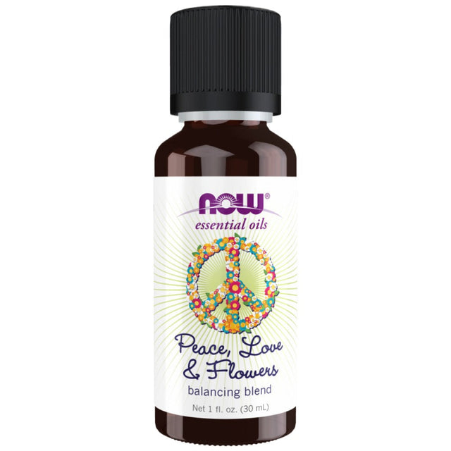 Peace, Love & Flowers | Balancing Oil Blend - 30 мл  NOW Foods - Nutra Best Bulgaria